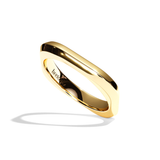 Alliance homme carrée platine - Splendide 3 mm