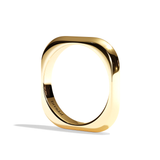 Alliance homme carrée platine - Splendide 3 mm