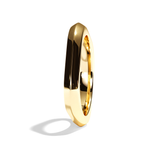 Alliance homme carrée platine - Splendide 3 mm