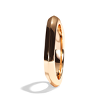 Alliance homme carrée platine - Splendide 3 mm