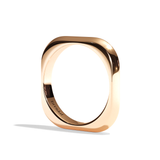 Alliance homme carrée platine - Splendide 3 mm