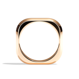 Alliance homme carrée platine - Splendide 3 mm