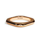 Alliance homme carrée platine - Splendide 3 mm