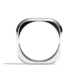 Alliance homme carrée platine - Splendide 3 mm