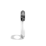 Alliance homme carrée diamant or jaune - Splendide 3 mm