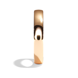 Alliance homme diamant or blanc - Efficace 4mm