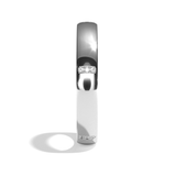 Alliance homme diamant or rose - Cultivé 4 mm