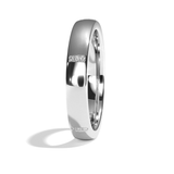 Alliance homme diamant or rose - Cultivé 4 mm