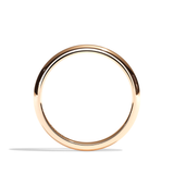 Alliance femme simple or blanc - Parisienne 2 mm