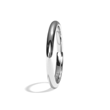 Alliance femme simple or blanc - Parisienne 2 mm