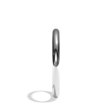 Alliance femme simple or blanc - Parisienne 2 mm