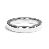 Alliance homme diamant platine - Distingué 4 mm