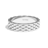 Alliance homme or blanc - Complice