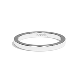 Alliance homme ruban platine - Déterminé 2 mm