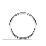 Alliance homme demi-jonc or blanc - Fidèle 3 mm