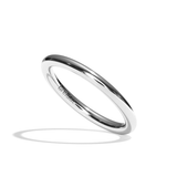 Alliance homme jonc or blanc - Rassurant 2 mm