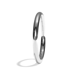 Alliance homme jonc or blanc - Rassurant 2 mm