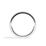Alliance homme perlée or blanc - Romantique 2,5 mm