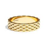 Alliance homme or blanc - Complice