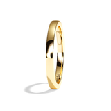 Alliance homme ruban platine - Déterminé 2 mm