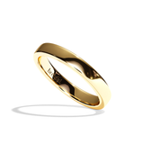 Alliance homme ruban or jaune - Déterminé 3 mm
