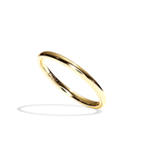 Alliance homme demi-jonc platine - Fidèle 1,5 mm