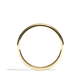 Alliance homme demi-jonc platine - Fidèle 1,5 mm