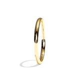 Alliance homme demi-jonc platine - Fidèle 1,5 mm
