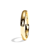 Alliance Homme demi-jonc platine - Fidèle 2,5 mm