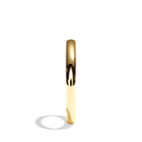 Alliance homme demi-jonc platine - Fidèle 2 mm