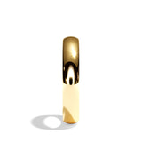 Alliance homme demi-jonc platine - Fidèle 3,5 mm