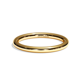Alliance homme jonc or blanc - Rassurant 2 mm