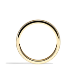 Alliance homme perlée platine - Romantique 2 mm