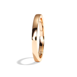 Alliance homme ruban platine - Déterminé 2 mm