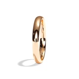 Alliance Homme demi-jonc platine - Fidèle 2,5 mm
