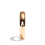 Alliance homme demi-jonc platine - Fidèle 3,5 mm