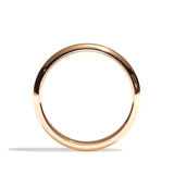 Alliance homme demi-jonc or blanc - Parisien 4 mm