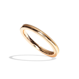 Alliance homme perlée or blanc - Romantique 2,5 mm