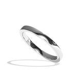 Alliance homme ruban platine - Déterminé 2 mm