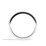 Alliance homme ruban platine - Déterminé 2 mm