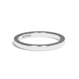Alliance homme ruban platine - Déterminé 2 mm
