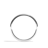 Alliance homme demi-jonc platine - Fidèle 1,5 mm