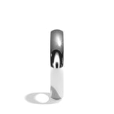 Alliance homme demi-jonc platine - Fidèle 3,5 mm