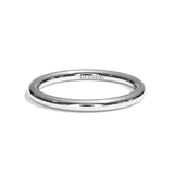 Alliance homme jonc or blanc - Rassurant 2 mm