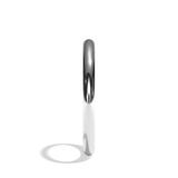 Alliance homme jonc or blanc - Rassurant 2 mm