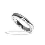 Alliance homme perlée or jaune - Romantique 3 mm