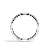 Alliance homme perlée or jaune - Romantique 3 mm