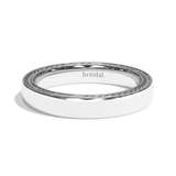 Alliance Homme or blanc - Astucieux 3 mm
