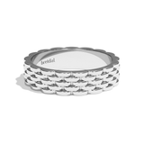 Alliance homme or blanc - Complice