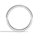 Alliance homme diamant or blanc - Joyeux 4 mm